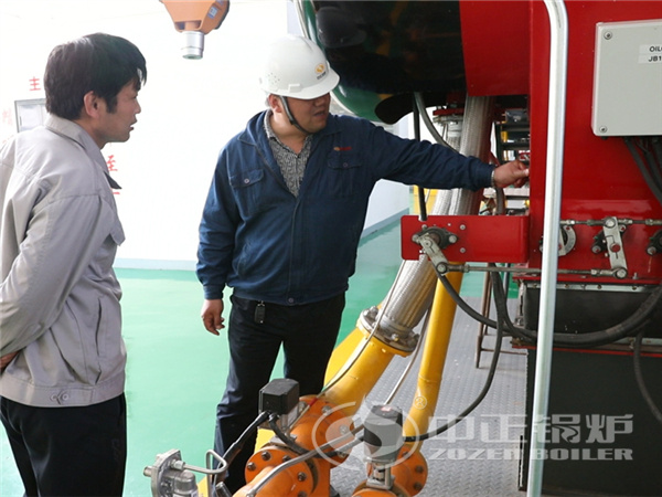 中正鍋爐質(zhì)量萬里行團隊為彩客化學(xué)進行技術(shù)指導(dǎo)